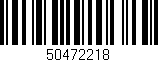 Código de barras (EAN, GTIN, SKU, ISBN): '50472218'
