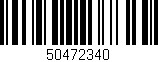 Código de barras (EAN, GTIN, SKU, ISBN): '50472340'