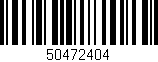 Código de barras (EAN, GTIN, SKU, ISBN): '50472404'