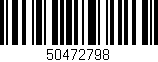 Código de barras (EAN, GTIN, SKU, ISBN): '50472798'