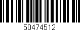 Código de barras (EAN, GTIN, SKU, ISBN): '50474512'