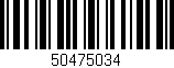 Código de barras (EAN, GTIN, SKU, ISBN): '50475034'