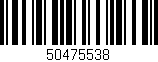 Código de barras (EAN, GTIN, SKU, ISBN): '50475538'