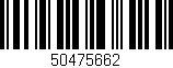 Código de barras (EAN, GTIN, SKU, ISBN): '50475662'