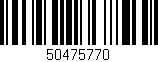 Código de barras (EAN, GTIN, SKU, ISBN): '50475770'