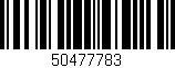 Código de barras (EAN, GTIN, SKU, ISBN): '50477783'