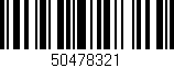 Código de barras (EAN, GTIN, SKU, ISBN): '50478321'
