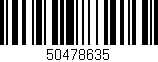 Código de barras (EAN, GTIN, SKU, ISBN): '50478635'