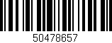 Código de barras (EAN, GTIN, SKU, ISBN): '50478657'