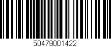 Código de barras (EAN, GTIN, SKU, ISBN): '50479001422'