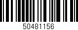 Código de barras (EAN, GTIN, SKU, ISBN): '50481156'