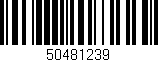 Código de barras (EAN, GTIN, SKU, ISBN): '50481239'