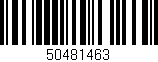 Código de barras (EAN, GTIN, SKU, ISBN): '50481463'