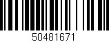Código de barras (EAN, GTIN, SKU, ISBN): '50481671'