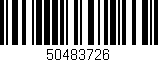 Código de barras (EAN, GTIN, SKU, ISBN): '50483726'