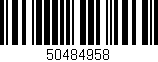 Código de barras (EAN, GTIN, SKU, ISBN): '50484958'