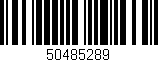 Código de barras (EAN, GTIN, SKU, ISBN): '50485289'