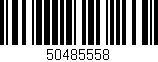 Código de barras (EAN, GTIN, SKU, ISBN): '50485558'