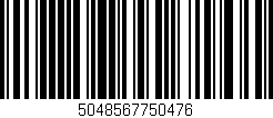 Código de barras (EAN, GTIN, SKU, ISBN): '5048567750476'