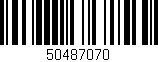 Código de barras (EAN, GTIN, SKU, ISBN): '50487070'