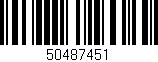 Código de barras (EAN, GTIN, SKU, ISBN): '50487451'
