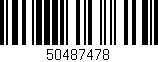 Código de barras (EAN, GTIN, SKU, ISBN): '50487478'