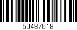 Código de barras (EAN, GTIN, SKU, ISBN): '50487618'