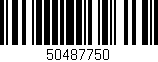 Código de barras (EAN, GTIN, SKU, ISBN): '50487750'