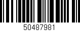 Código de barras (EAN, GTIN, SKU, ISBN): '50487981'