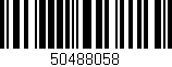 Código de barras (EAN, GTIN, SKU, ISBN): '50488058'