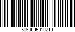 Código de barras (EAN, GTIN, SKU, ISBN): '5050005010219'