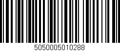 Código de barras (EAN, GTIN, SKU, ISBN): '5050005010288'