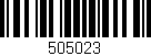 Código de barras (EAN, GTIN, SKU, ISBN): '505023'