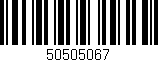 Código de barras (EAN, GTIN, SKU, ISBN): '50505067'
