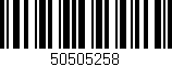 Código de barras (EAN, GTIN, SKU, ISBN): '50505258'