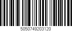 Código de barras (EAN, GTIN, SKU, ISBN): '5050749203120'