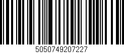 Código de barras (EAN, GTIN, SKU, ISBN): '5050749207227'