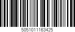 Código de barras (EAN, GTIN, SKU, ISBN): '5051011163425'