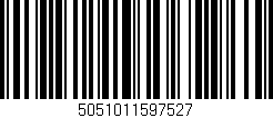 Código de barras (EAN, GTIN, SKU, ISBN): '5051011597527'