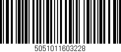 Código de barras (EAN, GTIN, SKU, ISBN): '5051011603228'
