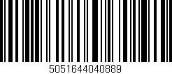 Código de barras (EAN, GTIN, SKU, ISBN): '5051644040889'