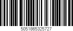 Código de barras (EAN, GTIN, SKU, ISBN): '5051865325727'