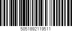 Código de barras (EAN, GTIN, SKU, ISBN): '5051892119511'