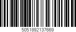 Código de barras (EAN, GTIN, SKU, ISBN): '5051892137669'