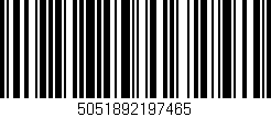 Código de barras (EAN, GTIN, SKU, ISBN): '5051892197465'