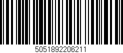 Código de barras (EAN, GTIN, SKU, ISBN): '5051892206211'