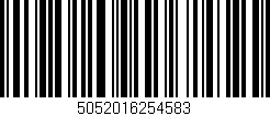 Código de barras (EAN, GTIN, SKU, ISBN): '5052016254583'