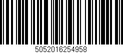 Código de barras (EAN, GTIN, SKU, ISBN): '5052016254958'