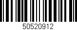 Código de barras (EAN, GTIN, SKU, ISBN): '50520912'