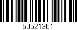 Código de barras (EAN, GTIN, SKU, ISBN): '50521361'
